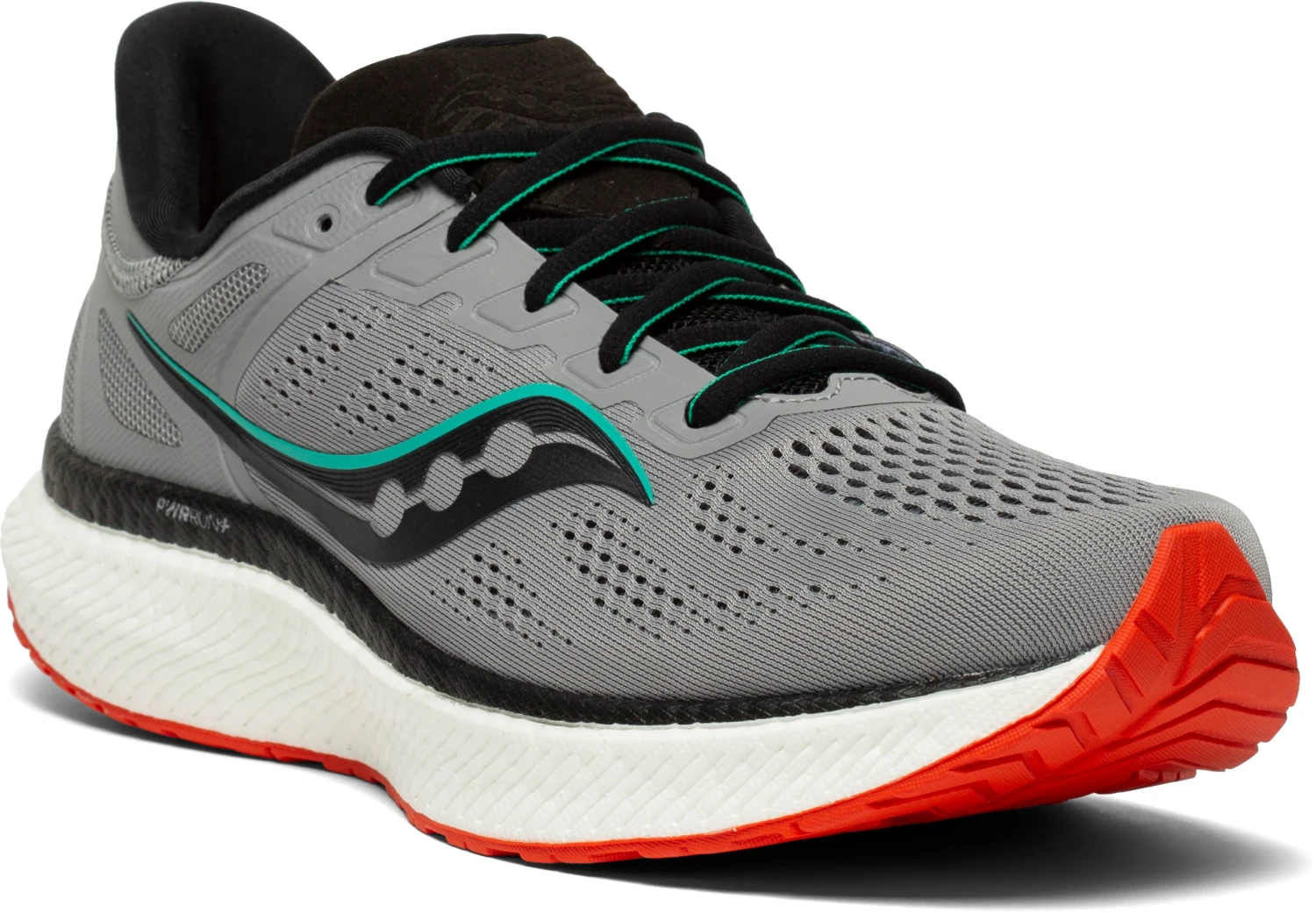 Saucony Men's Hurricane 23 (20 - Alloy/Scarlett) 5 Saucony Men's Hurricane 23 (20 - Alloy/Scarlett) - Image 3