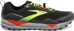BROOKS Men's Cascadia 15 (076 - Black/raven/cherry Tomato)