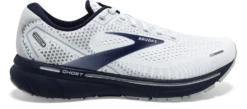BROOKS Men's Ghost 14 (190 - White/Grey/Navy)