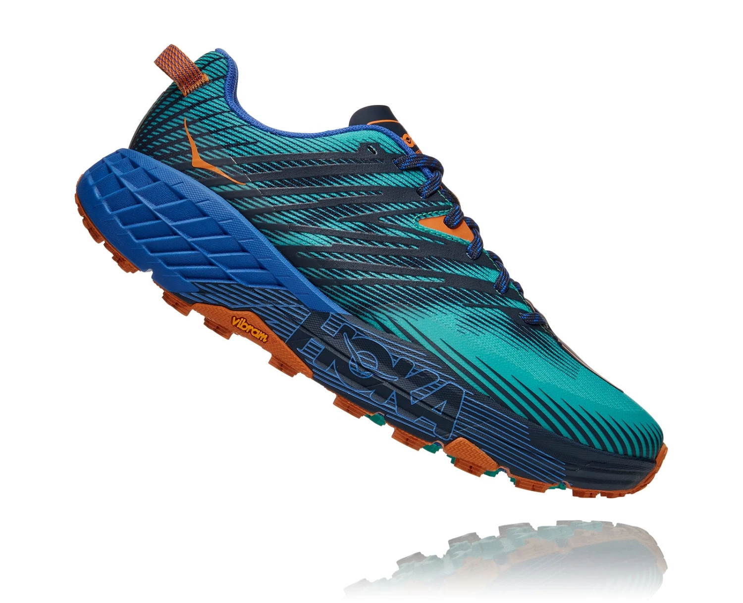 Hoka Men's Speedgoat 4 (ADGB - Atlantis/Dazzling Blue) 4 Hoka Men's Speedgoat 4 (ADGB - Atlantis/Dazzling Blue) - Image 2