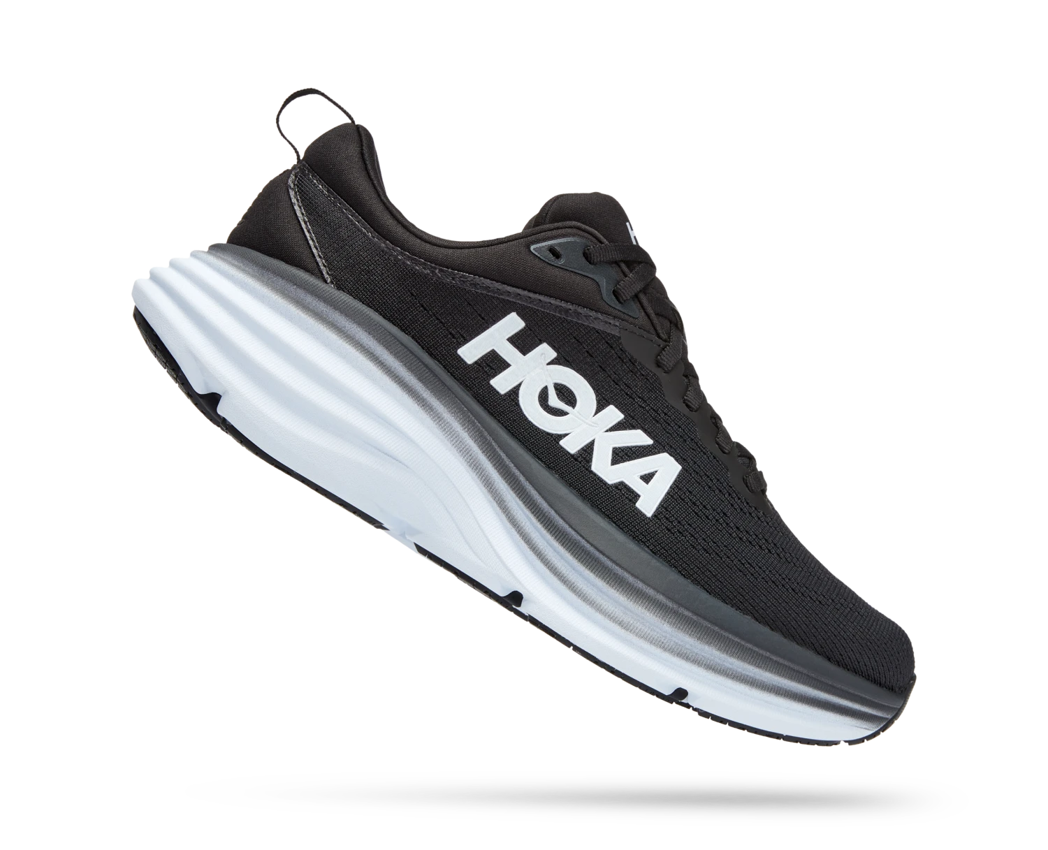 Hoka Women's Bondi 8 (BWHT - Black/White) 4 Hoka Women's Bondi 8 (BWHT - Black/White) - Image 2