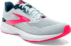 BROOKS Women's Launch 8 (110 - Ice Flow/Navy/Pink) -Clothing Serie Shop 120345 110 A Launch 8