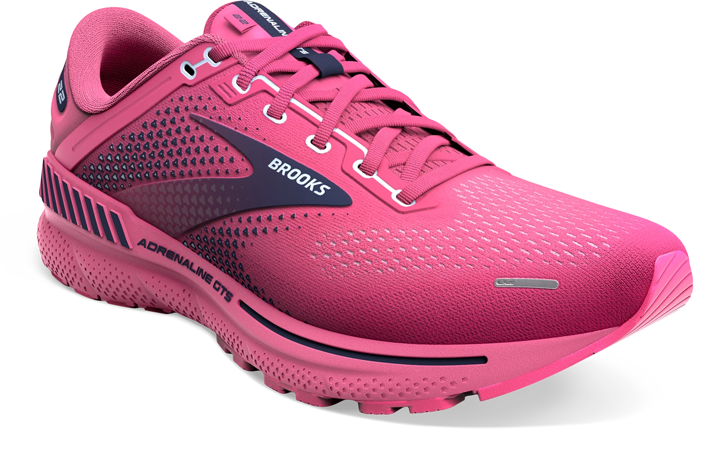 BROOKS Women's Adrenaline GTS 22 (684 - Rose/Peacoat/Kentucky Blue) 5 BROOKS Women's Adrenaline GTS 22 (684 - Rose/Peacoat/Kentucky Blue) - Image 3