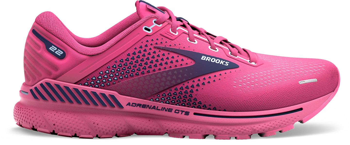 BROOKS Women's Adrenaline GTS 22 (684 - Rose/Peacoat/Kentucky Blue) 3 BROOKS Women's Adrenaline GTS 22 (684 - Rose/Peacoat/Kentucky Blue)