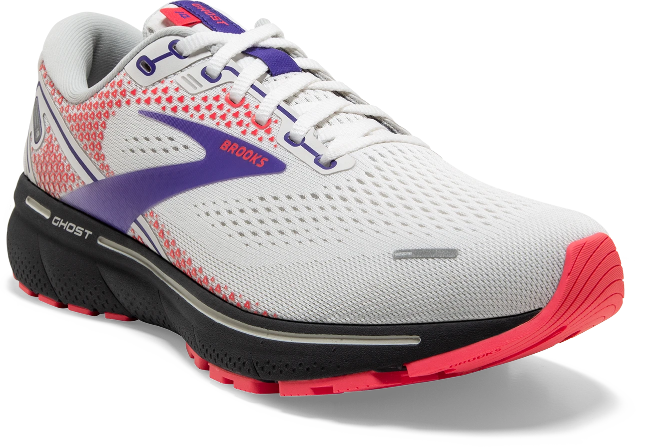 BROOKS Women's Ghost 14 (192 - White/Purple/Coral) 5 BROOKS Women's Ghost 14 (192 - White/Purple/Coral) - Image 3