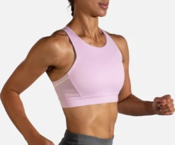 BROOKS Women's Drive 3 Pocket Run Bra (560 - Orchid Haze/Rosewater) -Clothing Serie Shop 350080 560 MV Drive 3 Pocket Run Bra