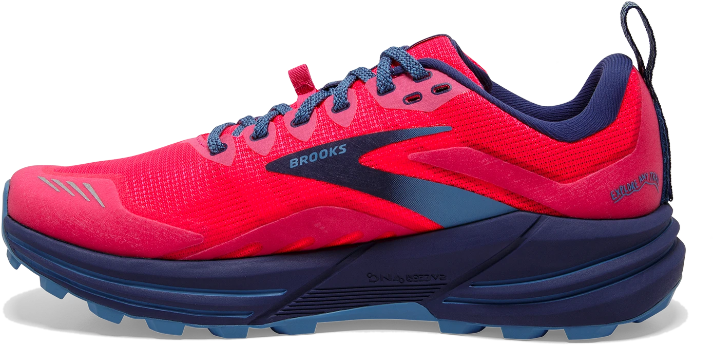 BROOKS Women's Cascadia 16 (647 - Pink/Flambe/Cobalt) 4 BROOKS Women's Cascadia 16 (647 - Pink/Flambe/Cobalt) - Image 2