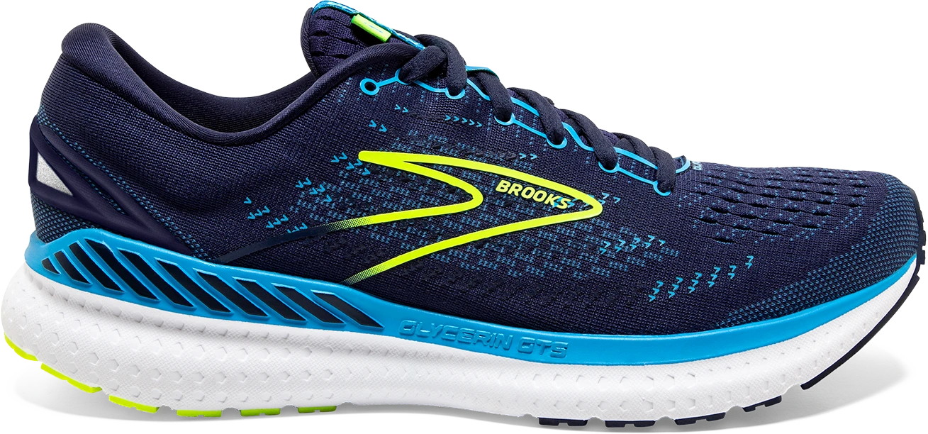 BROOKS Men's Glycerin GTS 19 (443 - Navy/Blue/Nightlife)