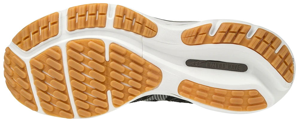 Mizuno Men’s Wave Rider 24 Waveknit (9098 - Black/Dark Shadow) 4 Mizuno Men’s Wave Rider 24 Waveknit (9098 - Black/Dark Shadow) - Image 2