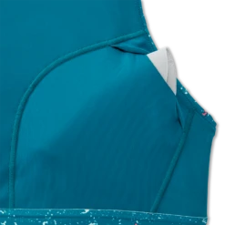 BROOKS Women's Drive 3 Pocket Run Bra (464 - Lagoon Speckle Print) -Clothing Serie Shop 9095D746 AF43 4AFC B350 338B7F7B8023