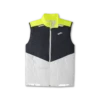 BROOKS Men’s Run Visible Insulated Vest (134 - White/Asphalt/Nightlife)