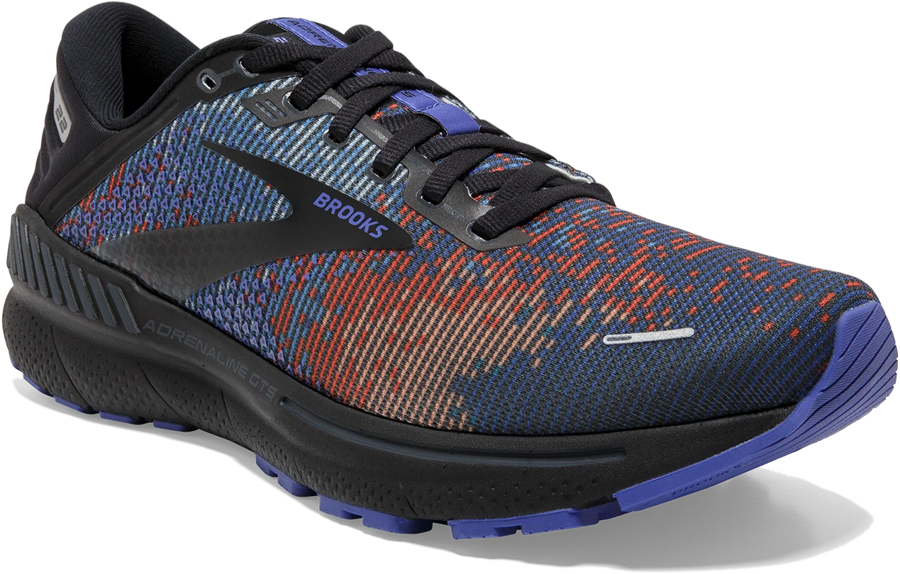BROOKS Men’s Adrenaline GTS 22 “Pixel Pack” (041 - Royal Blue/Black/Grey) 5 BROOKS Men’s Adrenaline GTS 22 “Pixel Pack” (041 - Royal Blue/Black/Grey) - Image 3