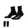 Nike Unisex Multiplier Running Ankle Socks (2 Pair) (010 - Black/White) 1 Nike Unisex Multiplier Running Ankle Socks (2 Pair) (010 - Black/White) -Clothing Serie Shop AURORA SX7556 010 PHCFH001 2000